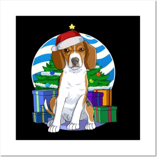 English Foxhound Dog Christmas Sweater Tree Decoration Posters and Art